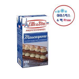 [선인]  엘르앤비르 마스카포네 크림치즈 1L  냉장 아이스박스 무료