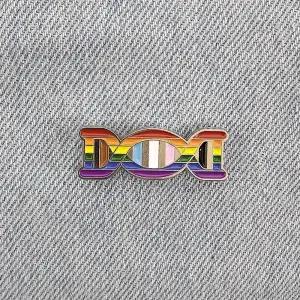 BC714 컬러 DNA 생물 과학 뱃지 배지