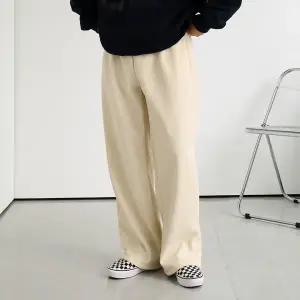 [맨즈북]겨울 기모 남성스판골덴바지 청소년 와이드밴딩팬츠