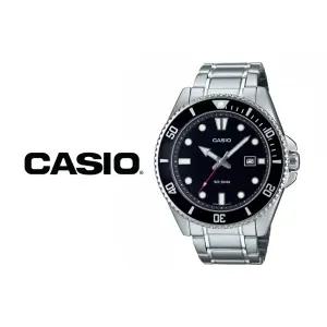 카시오 CASIO 다이버 MDV-107D-1A1 패션 방수 남자 남성 흑새치 메탈 손목시계 MDV107D