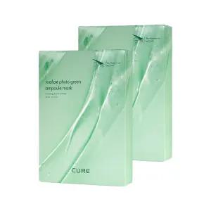 [10%+카드12%] 김정문알로에 리알로에 피토 그린 앰플 마스크팩 10매 2개