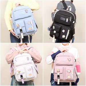여자 남자 예쁜 캐주얼 책가방 방수 백팩 4color 학생