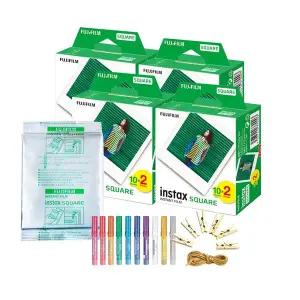 [인스탁스]스퀘어필름 9팩(90매)+2종 선물, SQ1 SQ6 SQ10 SQ20 SQ40 쉐어 SP3 스퀘어 링크 전용 필름