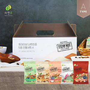 투데이넛 너트한줌 하루견과 혼합 믹스 5종 30봉 A타입 선물세트 / 매일 투데이 한줌 견과류
