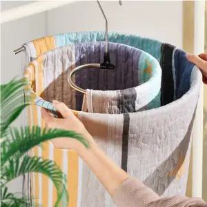 빙글빙글 달팽이 원형 빨래 세탁 건조대 통풍 힌지 고리 2m 스테인레스 스틸