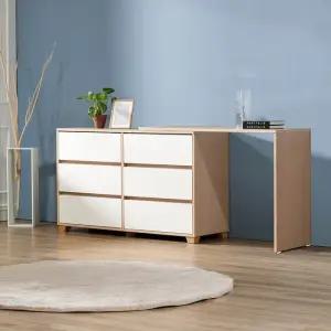 카니발 3단 와이드 서랍장 확장형 착불