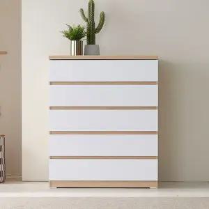 모아 심플 5단 와이드 서랍장 1000  착불