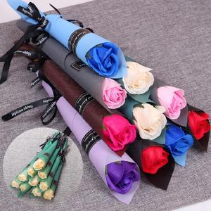 한송이 비누 꽃다발 유치원 중학생 초등학교 졸업식꽃 10송이