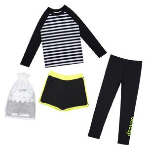 주니어 키즈 남아 긴팔+워터레깅스+반바지 래쉬가드세트 어린이수영복 초등생존수영 실내수영복