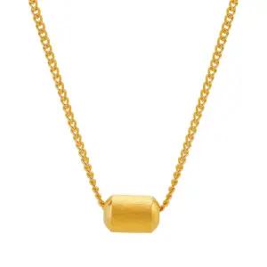 갤러리아 여자 순금 목걸이 볼륨 스퀘어 포인트 24K 11.25g 18K장식