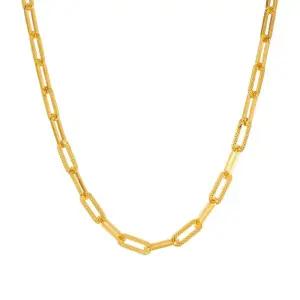 갤러리아 여자 순금 목걸이 뉴 할로우 클립 체인 24K 11.25g 18K장식