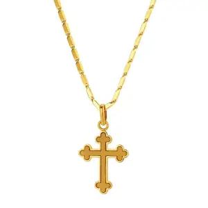 갤러리아 남자 순금 목걸이 체인 신 십자가 24K 30g 18K장식