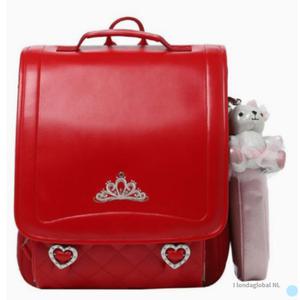 닥스 키즈 초등학생 책가방 필통 세트 스퀘어 레드