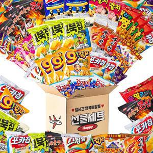 미니스낵 과자세트 봉지과자 50p (총 1835g) / 오감자 꼬북칩 새우깡 맛동산 신짱 자갈치 꿀꽈배기 포카...