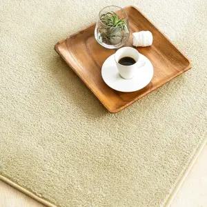 스칸디앤홈 관리쉬운 크레용 단모 러그 거실 카페트 웜베이지 100x150