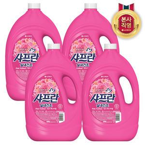 샤프란 실내건조 핑크 페스티벌 3.1L X 4개