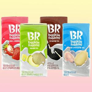 배스킨라빈스 멸균우유 4종 x 6개입 (멜론베리쿠키솜사탕)