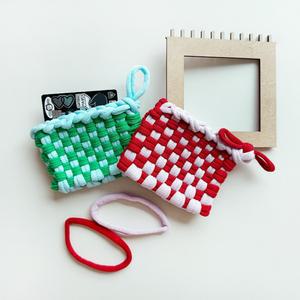 양말목 2종 믹스 손 지갑 파우치 직조틀 DIY 업사이클링 자이언트얀 만들기 공예 재료 키트