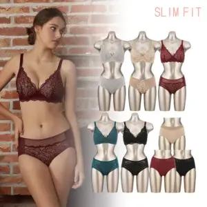 비비안 슬림핏 레이스풀컵 노와이어 여성속옷세트 13종