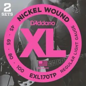 [스쿨뮤직]다다리오 Daddario XL 베이스 스트링 2세트 045-100 (EXL170TP)