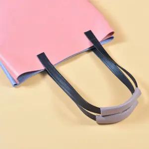 [룽고가죽]업사이클링 천연소가죽 펀칭 가방손잡이 커버 12색_낡은 손잡이 교체 캐리어 니트가방 라탄백