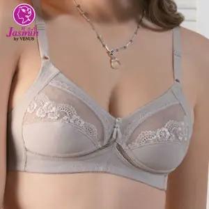 비너스자스민 여성 홑겹 풀컵 노와이어 다기능 브라 여자 속옷 JBR2028(~100A)