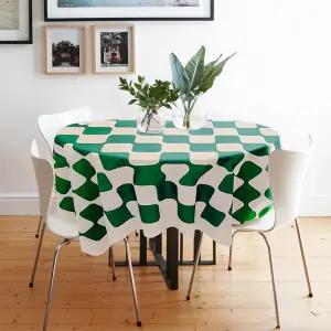 쿠킹홈 인테리어 체크 식탁보 감성 테이블커버