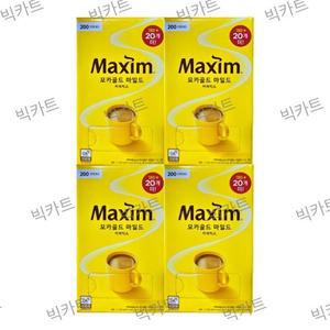 [동서식품] 맥심 모카골드 마일드 커피믹스 200Tx4박스 800T 무료배송