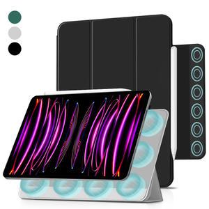 아이패드 프로 7 6 5 4 3 2 1 세대 13 12.9 11 10.9 A16 에어 7 6 5 4 M2 M3 M4 2024 M5 호환 폴리오 2단 분리 마그네틱 스탭드 펜수납 케이스