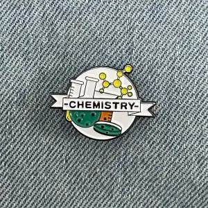 CQZ046 화학 과학 뱃지 브로치