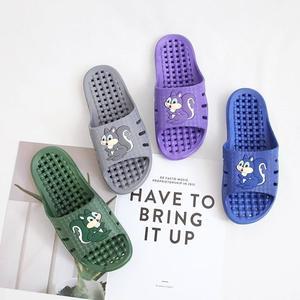 [오너클랜]터짐 화장실 욕실화 미끄럼방지 지압슬리퍼 다람쥐