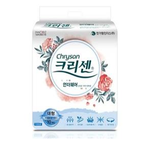 크리센 언드웨어 요실금팬티 대형  10매(1팩) x 8팩(80매)  성인용기저귀