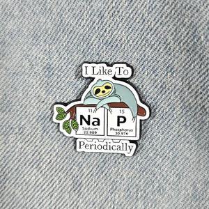 BC791 과학 낮잠 화학 뱃지 원소 배지 선물 브로치