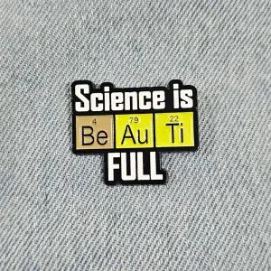 CQZ063 아름다운 과학 화학원소 뱃지 빼지 브로치