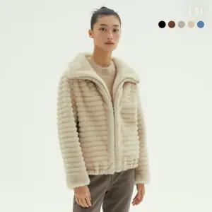 (런칭가 89,900원) (24FW) FAUX세이블 SLIM호리젠탈 자켓