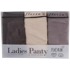 [포이]FWP610 3매입/미디팬티/여성속옷/식물성 섬유 면팬티