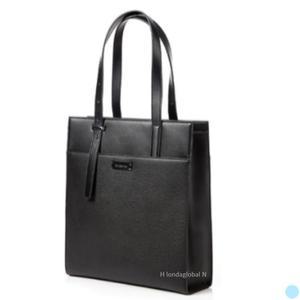 쌤소나이트 남성 가죽 노트북 서류 토트백 가방 검정