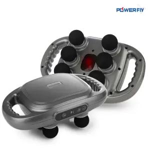 파워플라이 멀티 6 헤드 무선 진동 마사지건 SH-6H, 목 어깨 다리 전신 근육 강력 마사지기