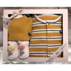 [에뜨와](본점) (임신출산선물)비코슬림우주복X모자X양말세트(엘로우) (07R717511S2)