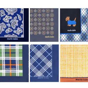 실속형 6장 1세트 마리끌레르 빅 사이즈 주자직 신사용 남자 손수건