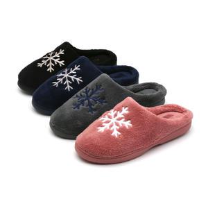 로드워크 눈꽃 방한 슬리퍼