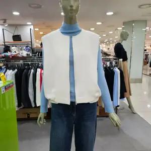 시슬리/애플아울렛/핸드메이드 라운드 집업 베스트 SACTC3461