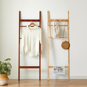 [나인홈가구]르네 사다리행거 원목 우드 행거 나무 스탠드 옷걸이 2colors