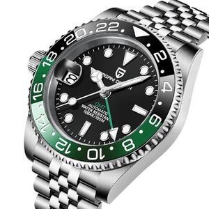 [국내정품] 세이코무브 PAGANI DESIGN GMT 오토매틱 프리미엄 메탈 손목시계 사파이어글라스 BP9182WC