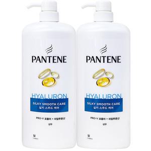 팬틴 실키 스무드 케어 샴푸 1200ml 2개