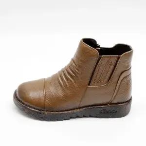 [제이시]제이시 소가죽 발볼넓은 논슬립 겨울워커 털부츠 B059