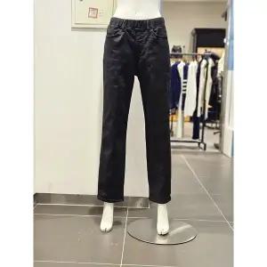 [클라이드앤](김해점)[클라이드] 여성 밴딩 테이퍼드 블랙 기모데님팬츠 FODDP941F