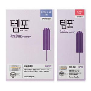 템포 오리지널 탐폰 레귤러, 20P+슈퍼, 3P, 1개