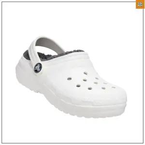 [롯데백화점]토박스 크록스 클래식 라인드 클로그 키즈 화이트 CCYCC3TSLK11WHT