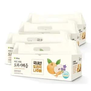 자연그대로 도라지배즙 총120팩(4박스, 100ml X 30팩)